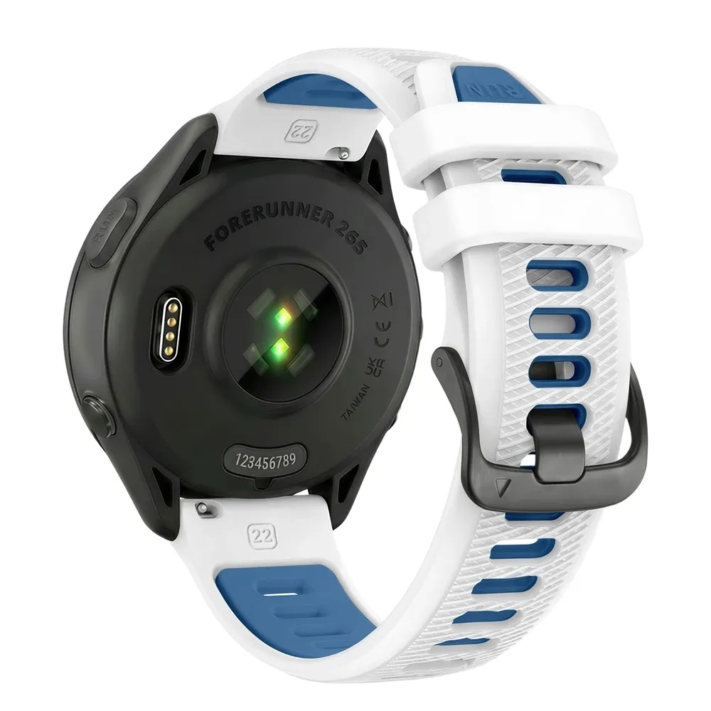 Bracelet sport silicone 22 mm Garmin Forerunner Vivoactive