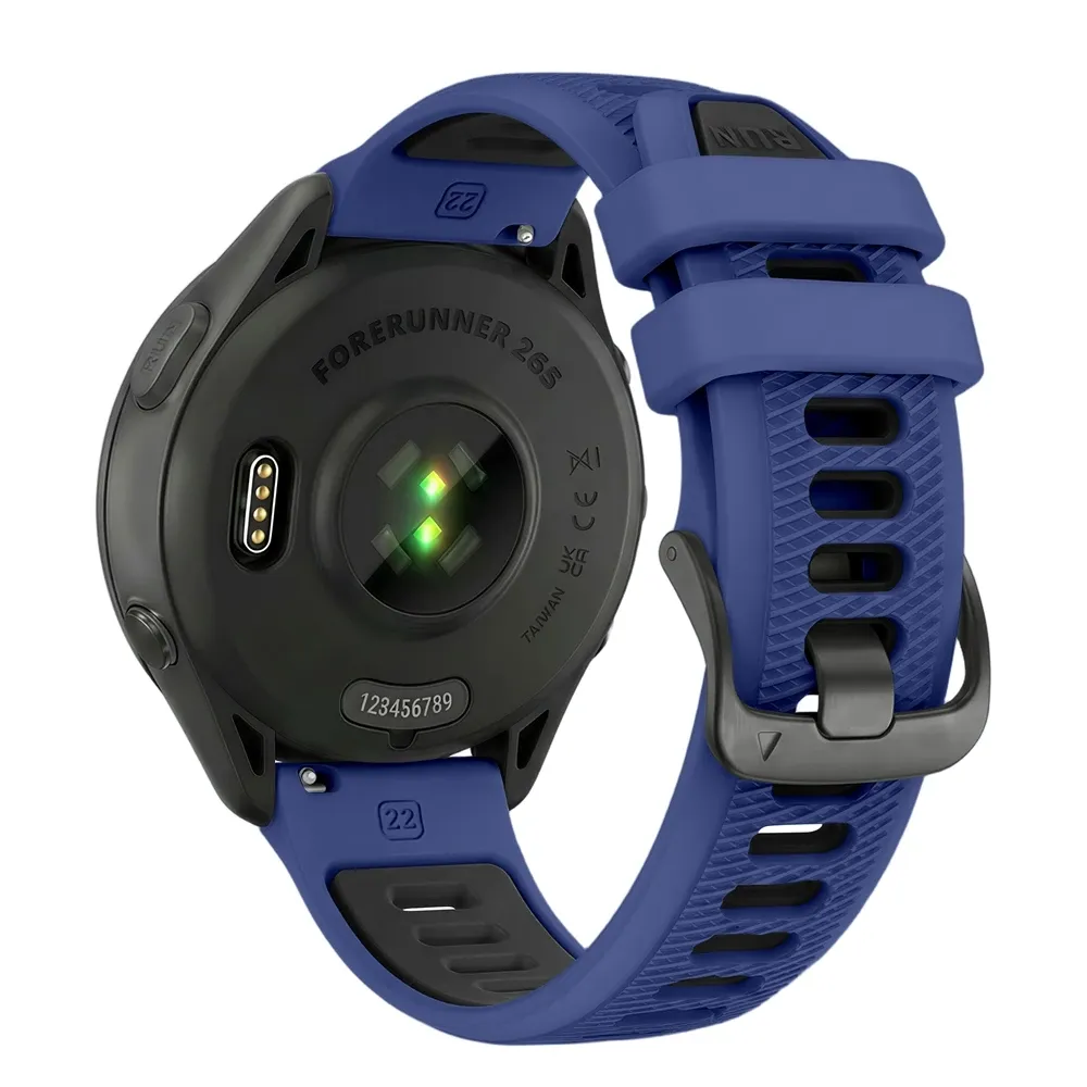 Bracelet sport silicone 22 mm Garmin Forerunner Vivoactive