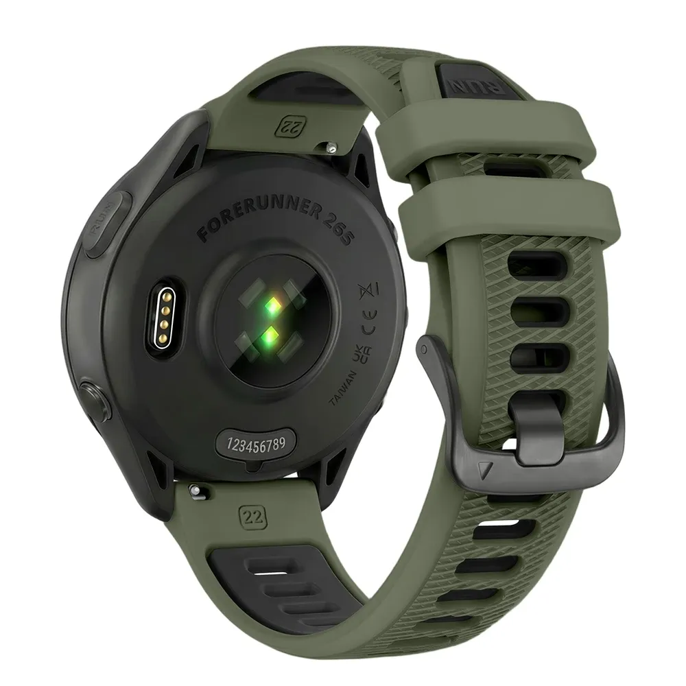 Bracelet sport silicone 22 mm Garmin Forerunner Vivoactive