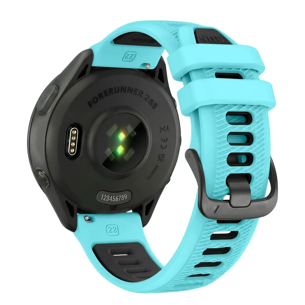 Bracelet sport silicone 22 mm Garmin Forerunner Vivoactive