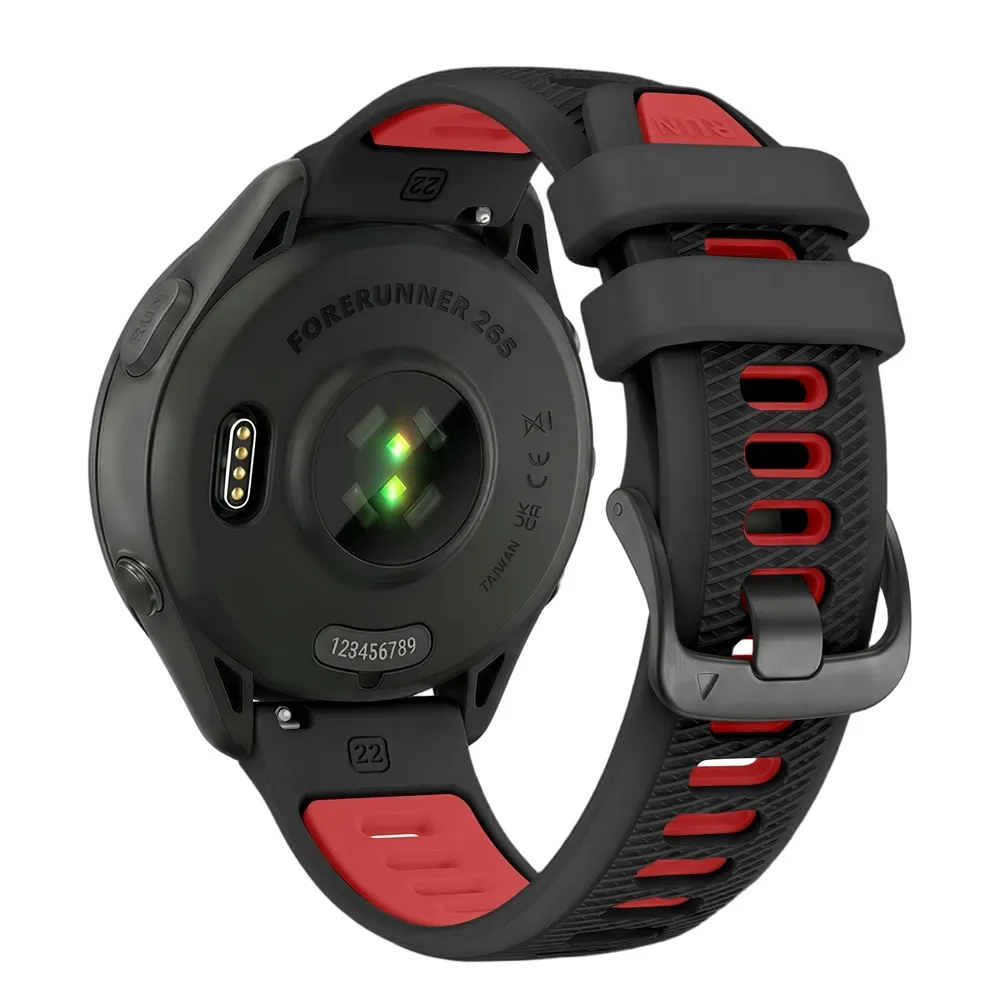 Bracelet sport silicone 22 mm Garmin Forerunner Vivoactive