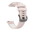 Bracelet sport silicone 22 mm Garmin Forerunner Vivoactive – Couleur du bracelet LightPink White