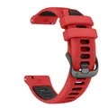 Bracelet sport silicone 22 mm Garmin Forerunner Vivoactive – Couleur du bracelet Red Black