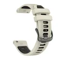 Bracelet sport silicone 22 mm Garmin Forerunner Vivoactive – Couleur du bracelet Starlight Black