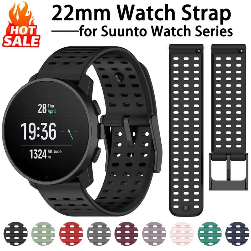 Bracelet sport silicone 22 mm Suunto