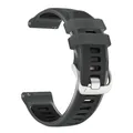 Bracelet sport silicone Garmin Forerunner 18 à 22 mm – Couleur du bracelet Black