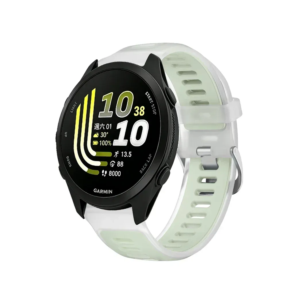 Bracelet sport silicone Garmin Forerunner 18 à 22 mm