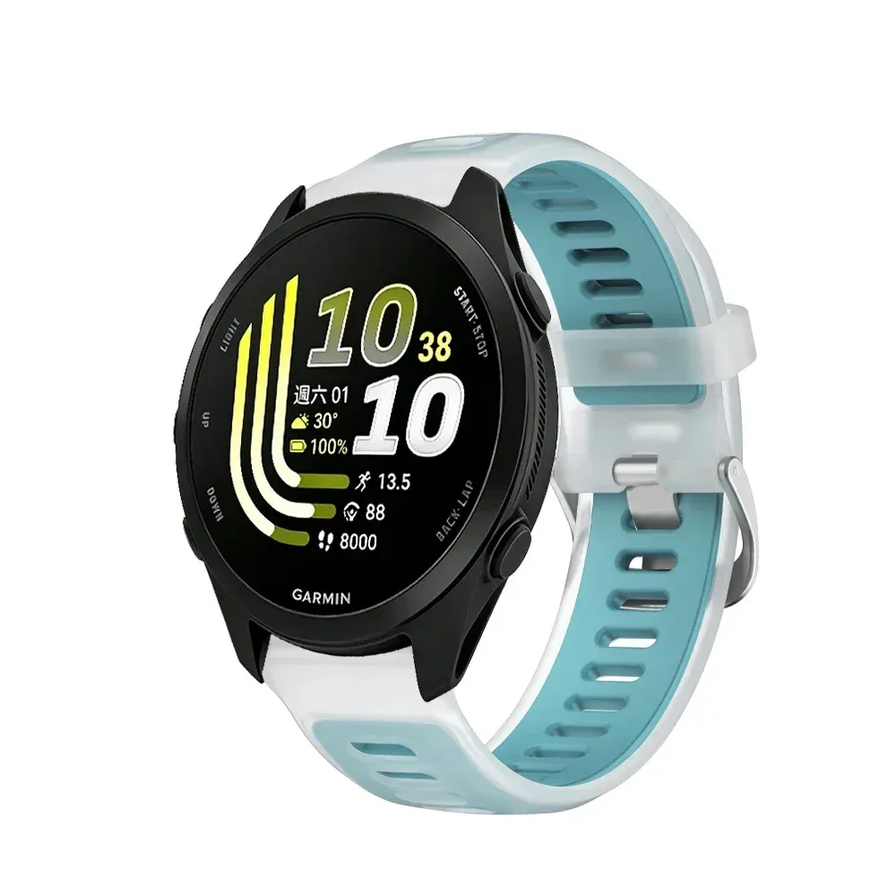 Bracelet sport silicone Garmin Forerunner 18 à 22 mm
