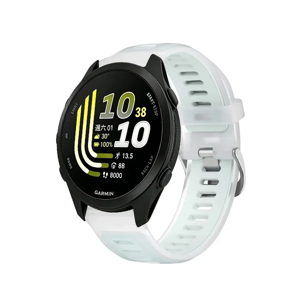 Bracelet sport silicone Garmin Forerunner 18 à 22 mm