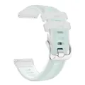 Bracelet sport silicone Garmin Forerunner 18 à 22 mm – Couleur du bracelet Morning-White