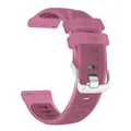 Bracelet sport silicone Garmin Forerunner 18 à 22 mm – Couleur du bracelet Rose-Red