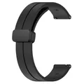 Bracelet sport silicone magnétique 20 et 22 mm – Couleur du bracelet black