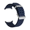 Bracelet sport silicone marin pour Samsung Galaxy Watch Ultra – Couleur du bracelet Midnight Blue