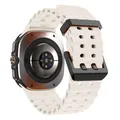 Bracelet sport silicone marin pour Samsung Galaxy Watch Ultra – Couleur du bracelet Starlight