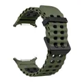Bracelet sport silicone marin pour Samsung Galaxy Watch Ultra – Couleur du bracelet B-Green Black