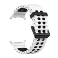 Bracelet sport silicone marin pour Samsung Galaxy Watch Ultra – Couleur du bracelet B-White Black
