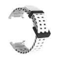Bracelet sport silicone marin pour Samsung Galaxy Watch Ultra – Couleur du bracelet Black-White
