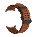 Bracelet sport silicone marin pour Samsung Galaxy Watch Ultra – Couleur du bracelet Black-Brown