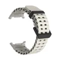 Bracelet sport silicone marin pour Samsung Galaxy Watch Ultra – Couleur du bracelet Black-Starlight