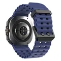 Bracelet sport silicone marin pour Samsung Galaxy Watch Ultra – Couleur du bracelet bleu foncé
