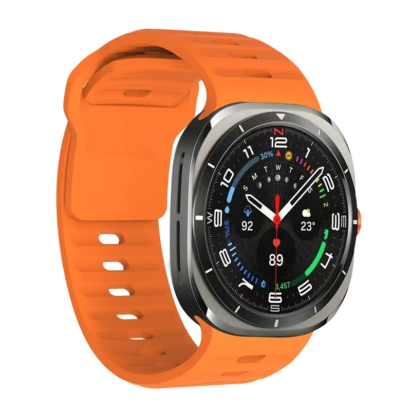 Bracelet sport silicone marin pour Samsung Galaxy Watch Ultra