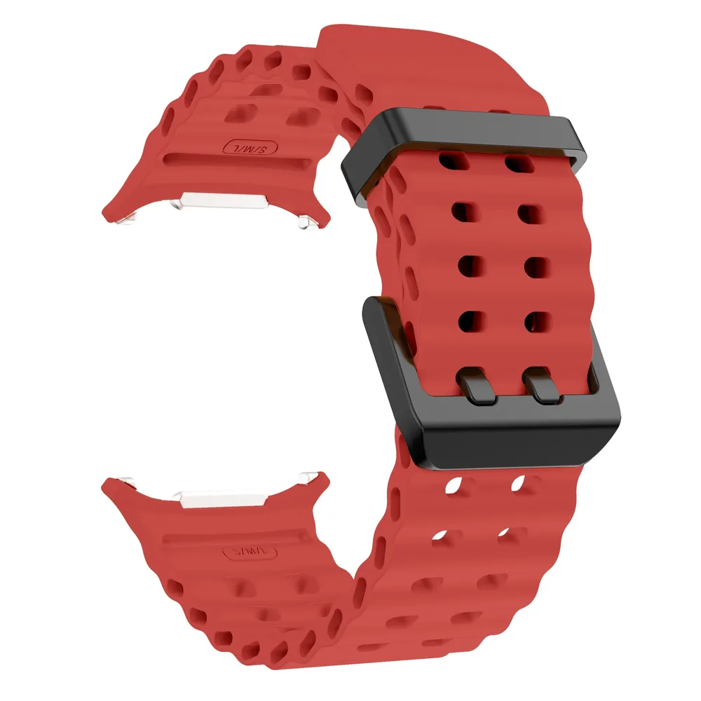Bracelet sport silicone marin pour Samsung Galaxy Watch Ultra