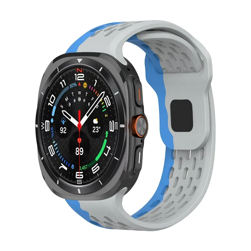 Bracelet sport silicone marin pour Samsung Galaxy Watch Ultra