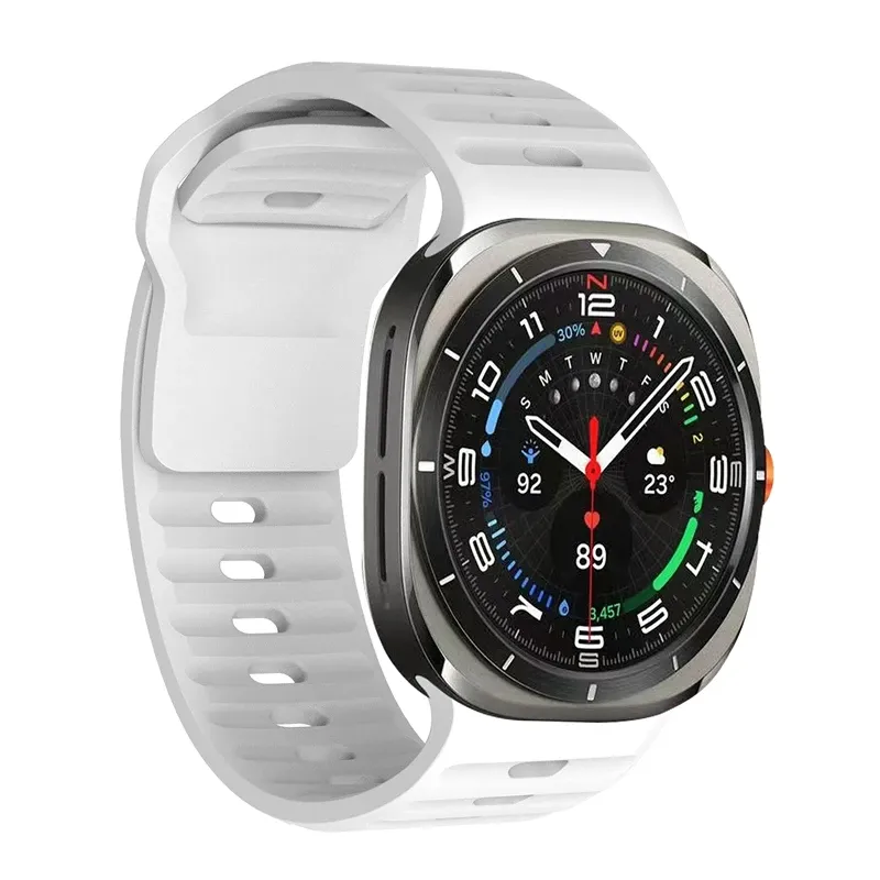 Bracelet sport silicone marin pour Samsung Galaxy Watch Ultra