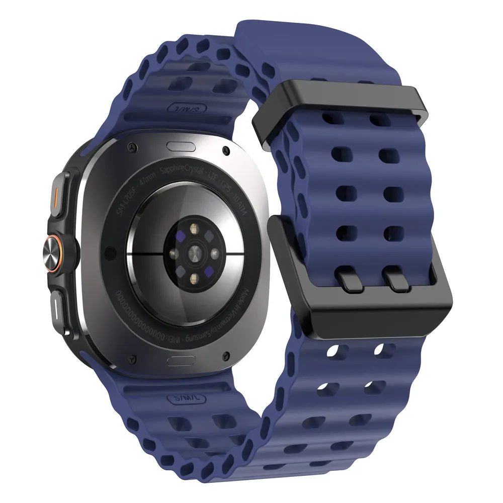 Bracelet sport silicone marin pour Samsung Galaxy Watch Ultra