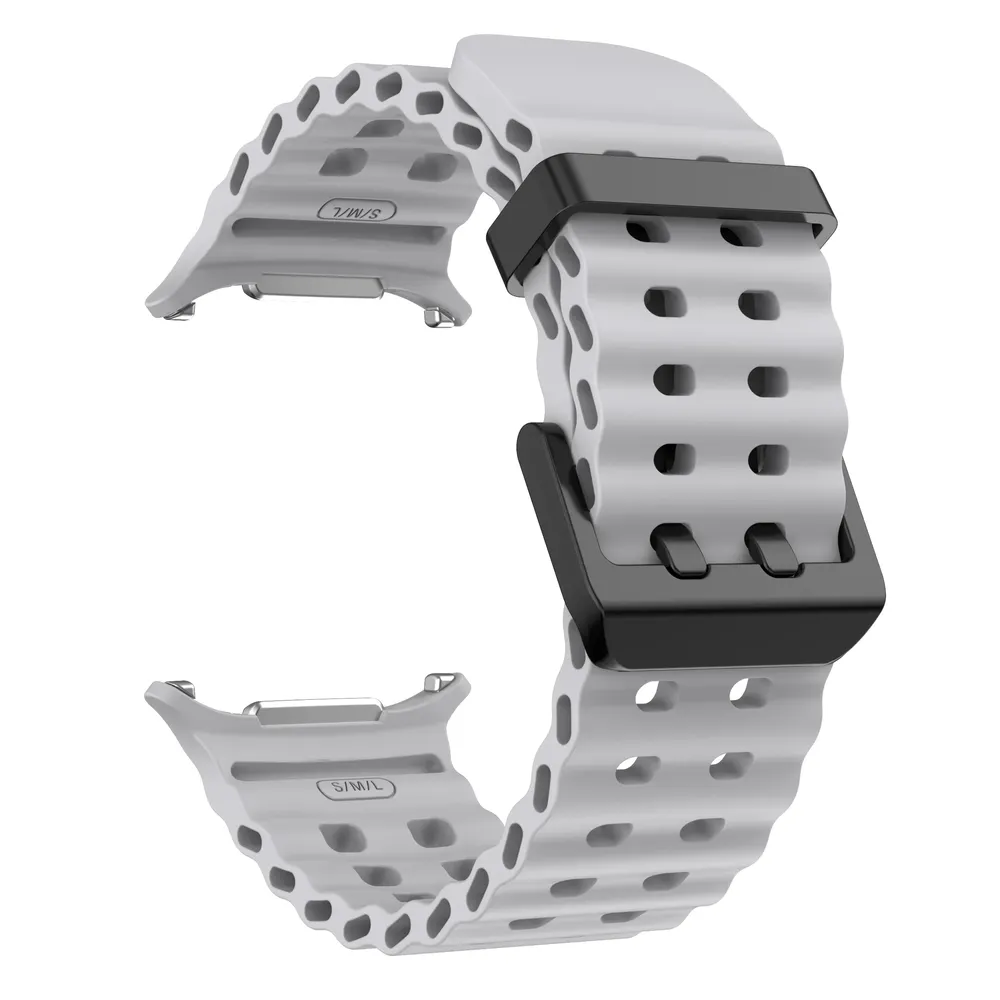Bracelet sport silicone marin pour Samsung Galaxy Watch Ultra
