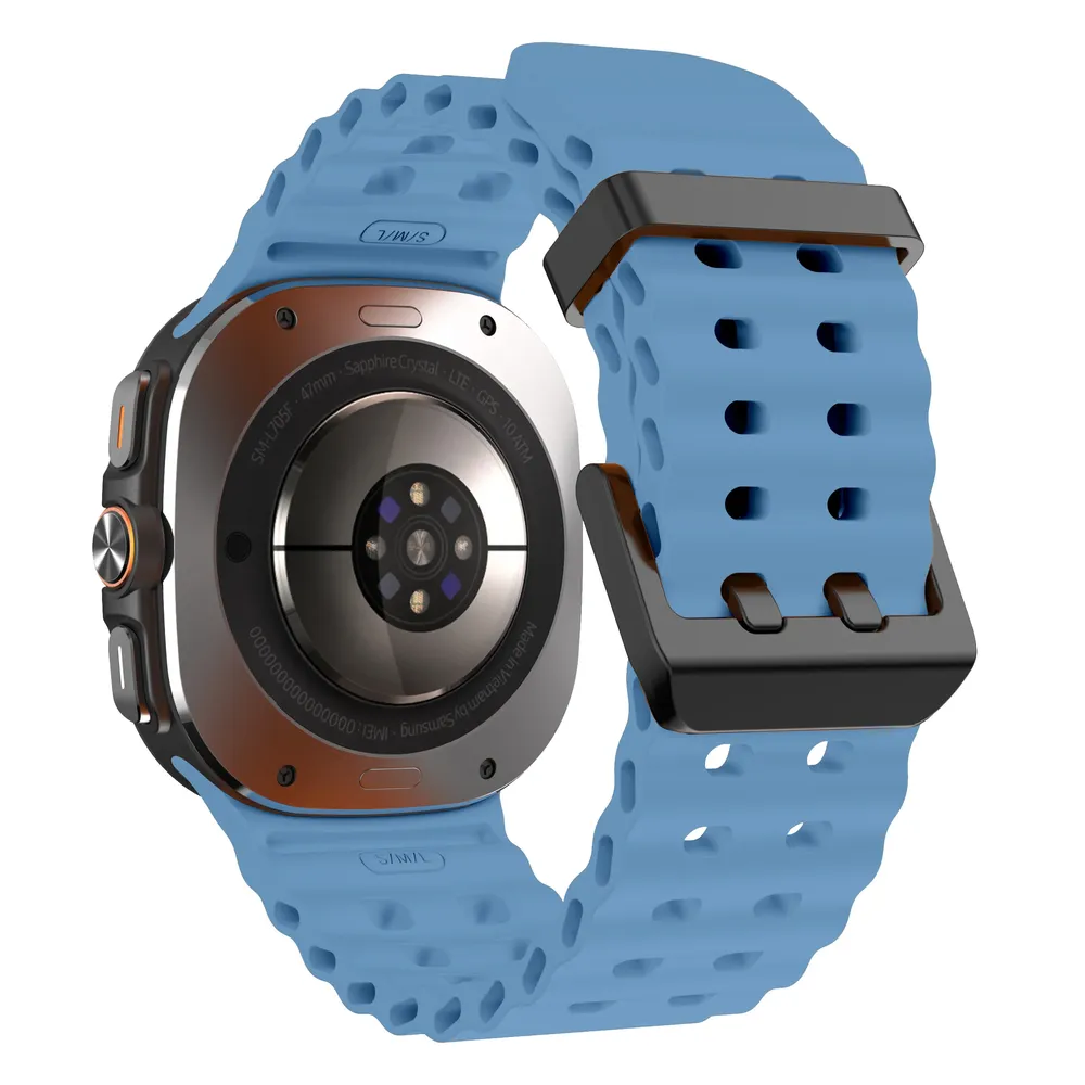 Bracelet sport silicone marin pour Samsung Galaxy Watch Ultra
