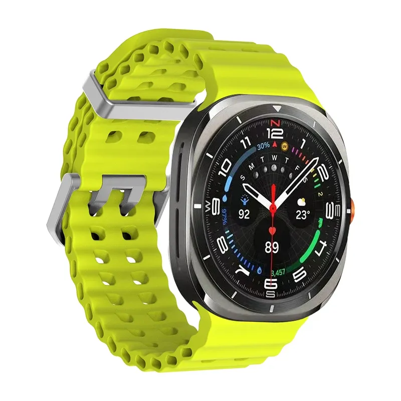 Bracelet sport silicone marin pour Samsung Galaxy Watch Ultra