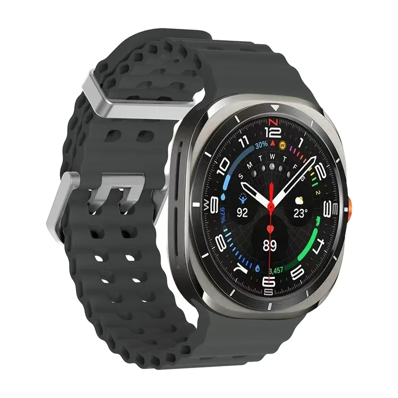 Bracelet sport silicone marin pour Samsung Galaxy Watch Ultra