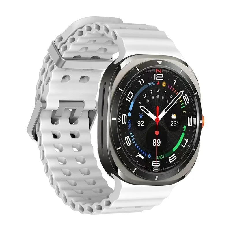 Bracelet sport silicone marin pour Samsung Galaxy Watch Ultra