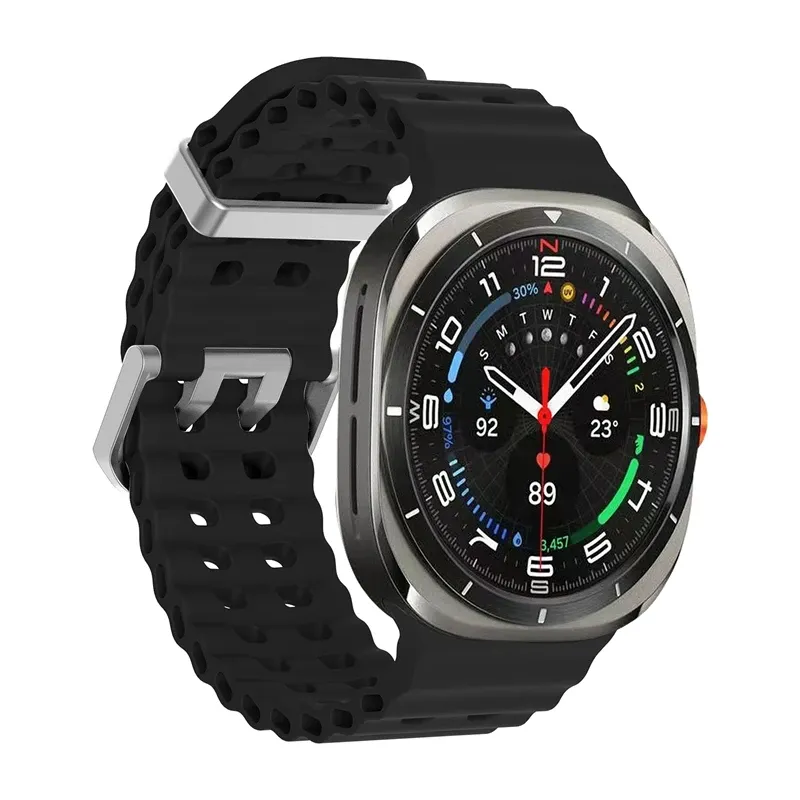 Bracelet sport silicone marin pour Samsung Galaxy Watch Ultra