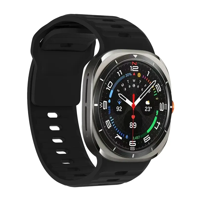 Bracelet sport silicone marin pour Samsung Galaxy Watch Ultra