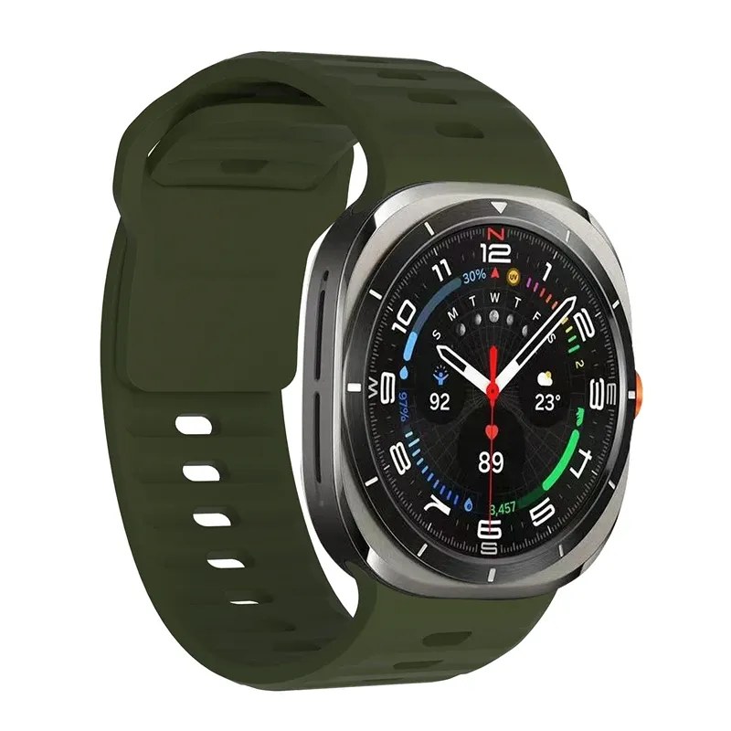 Bracelet sport silicone marin pour Samsung Galaxy Watch Ultra