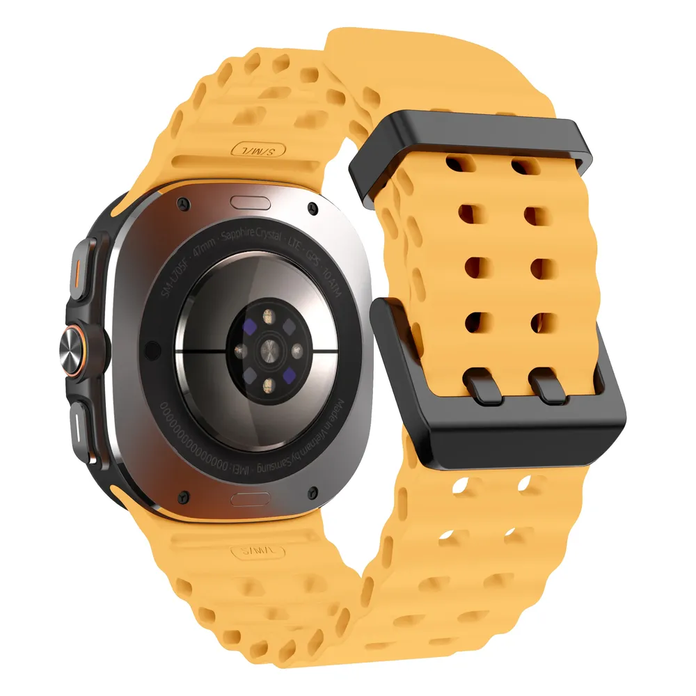 Bracelet sport silicone marin pour Samsung Galaxy Watch Ultra