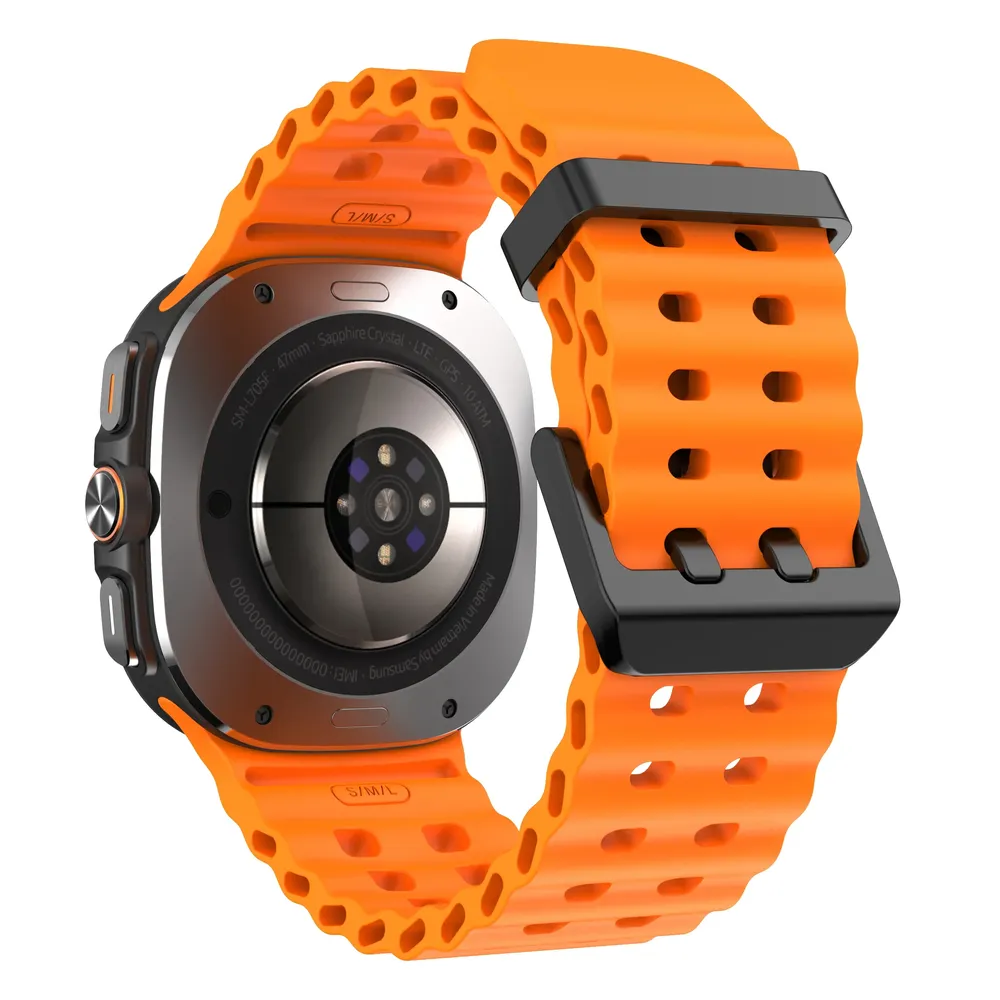Bracelet sport silicone marin pour Samsung Galaxy Watch Ultra
