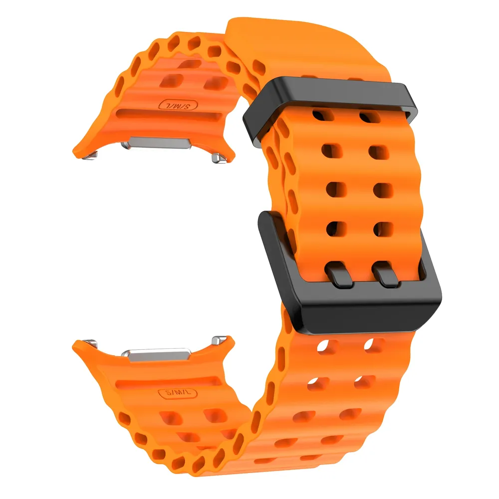 Bracelet sport silicone marin pour Samsung Galaxy Watch Ultra