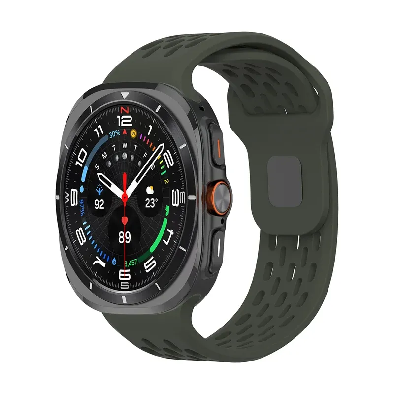Bracelet sport silicone marin pour Samsung Galaxy Watch Ultra