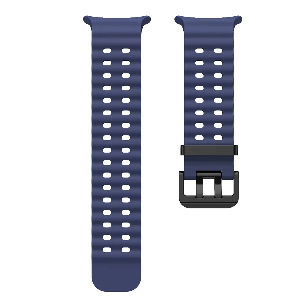 Bracelet sport silicone marin pour Samsung Galaxy Watch Ultra