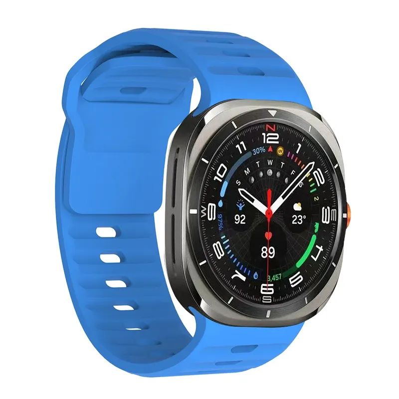 Bracelet sport silicone marin pour Samsung Galaxy Watch Ultra