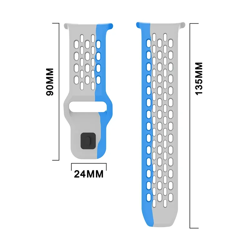 Bracelet sport silicone marin pour Samsung Galaxy Watch Ultra