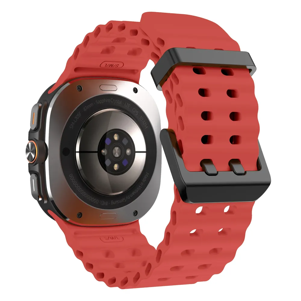 Bracelet sport silicone marin pour Samsung Galaxy Watch Ultra