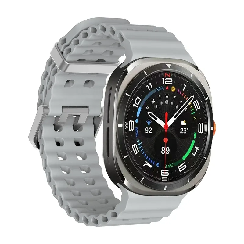 Bracelet sport silicone marin pour Samsung Galaxy Watch Ultra