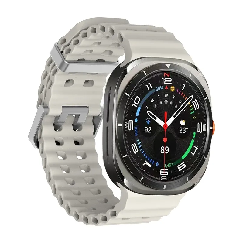 Bracelet sport silicone marin pour Samsung Galaxy Watch Ultra