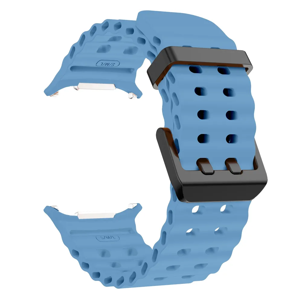 Bracelet sport silicone marin pour Samsung Galaxy Watch Ultra
