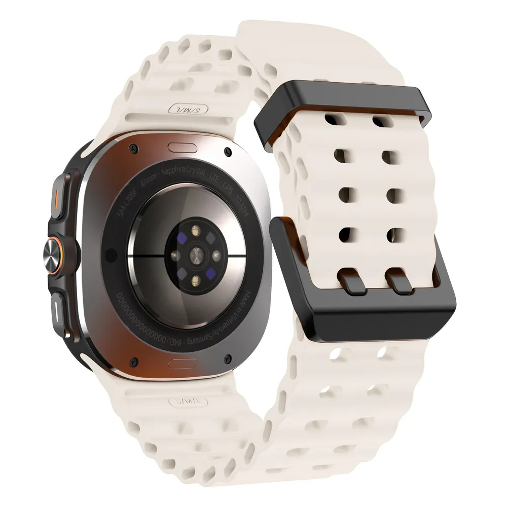 Bracelet sport silicone marin pour Samsung Galaxy Watch Ultra
