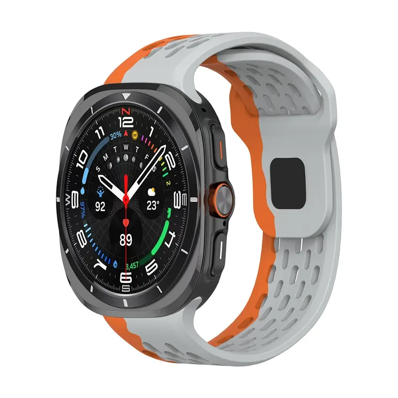 Bracelet sport silicone marin pour Samsung Galaxy Watch Ultra